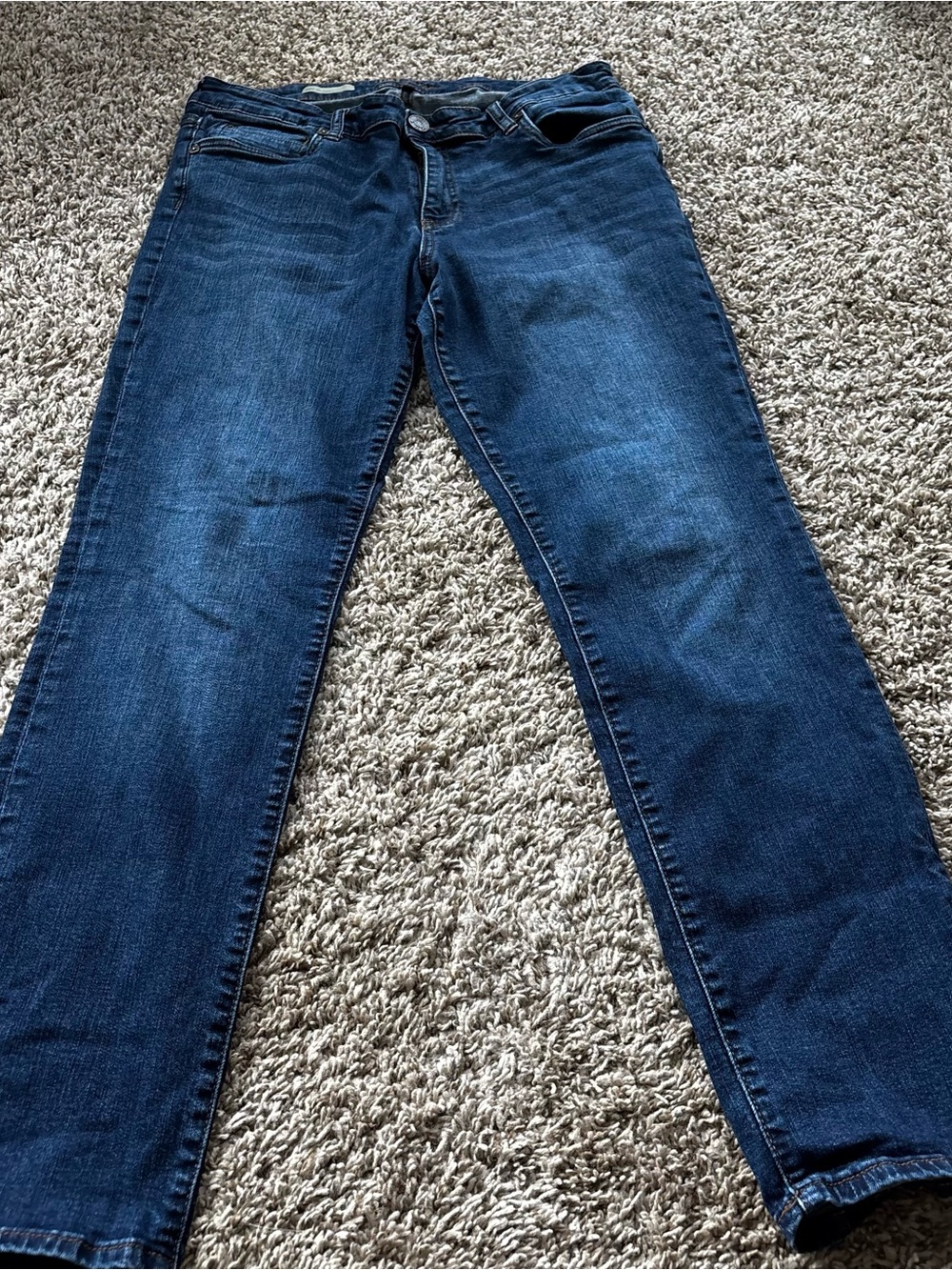 Kut from the Kloth Deep Blue Straight-Leg Jeans katy sz 12